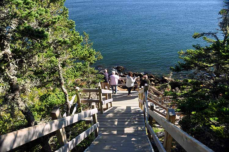 stairs to water